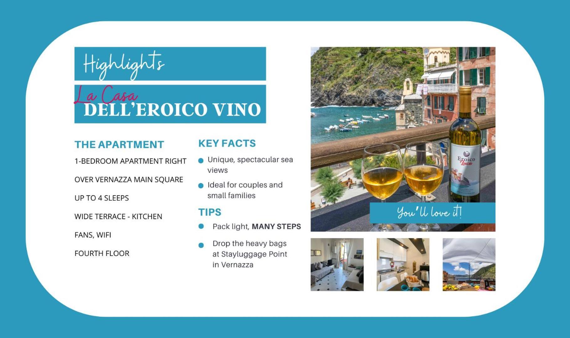 La Casa Di Eroico Vino Aparthotel Vernazza Exterior photo